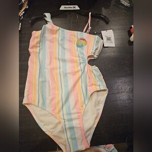 Hurley girls/teen 1 piece bathing suit